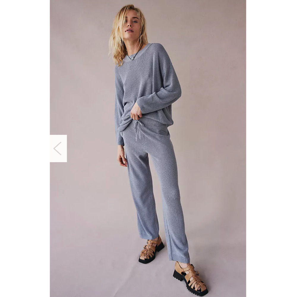 Free People Beach Malibu Solid Pant Surf Set XL NEW